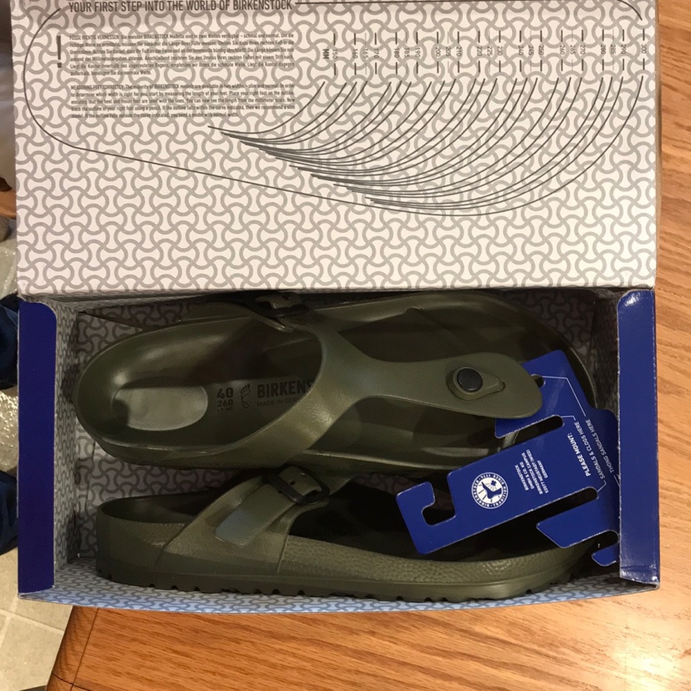 Birkenstock Gizeh EVA, khaki, size 40